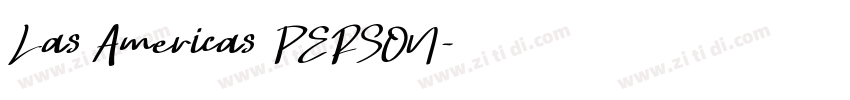 Las Americas PERSON字体转换